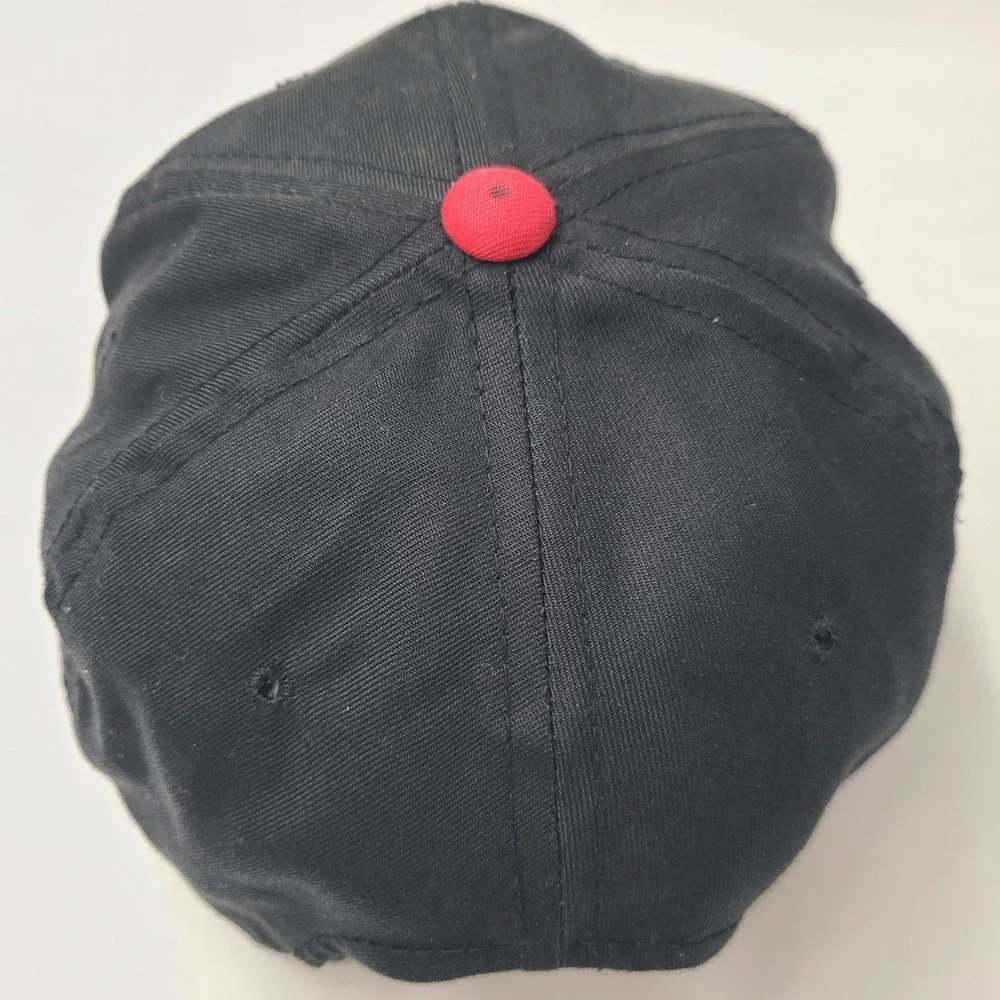 Vintage Chicago Bulls Hat Snapback‎ The G Cap Black Red NBA Basketball 90s Men